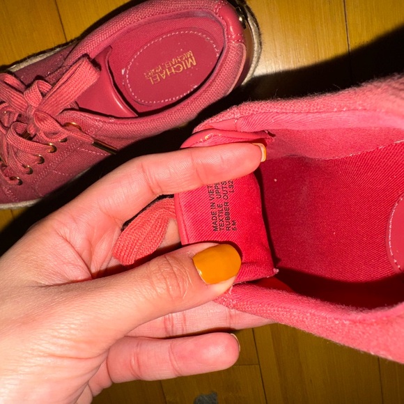 Michael Kors Libby Cotton Canvas Platform Sneakers - Picture 4 of 5